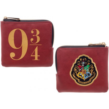 Nuevo Bolso 9 3/4 de plataforma de Harry Potter Hogwarts Express Moneda Cremallera Cartera Oficial 