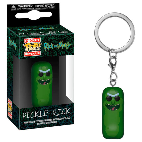 Llavero Pocket POP Rick & Morty Pickle Rick