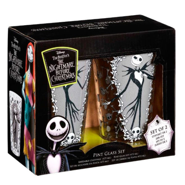 Set 2 vasos Jack and Bones Pesadilla Antes de Navidad Disney