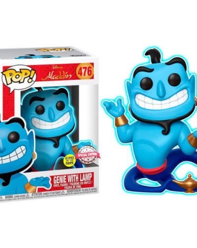 Funko POP Disney Aladdin Genio con Lámpara Exclusivo Glow in the Dark