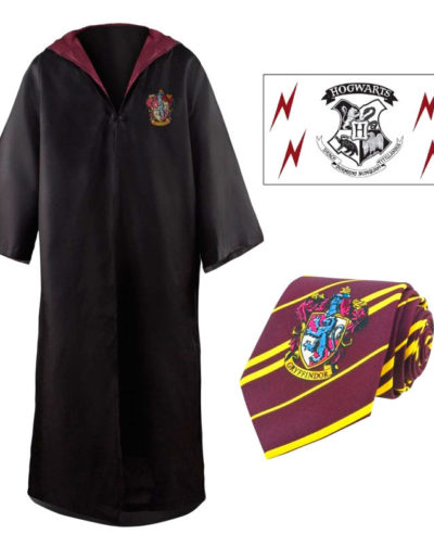 Set túnica + corbata + tatuaje Gryffindor Harry Potter Kids
