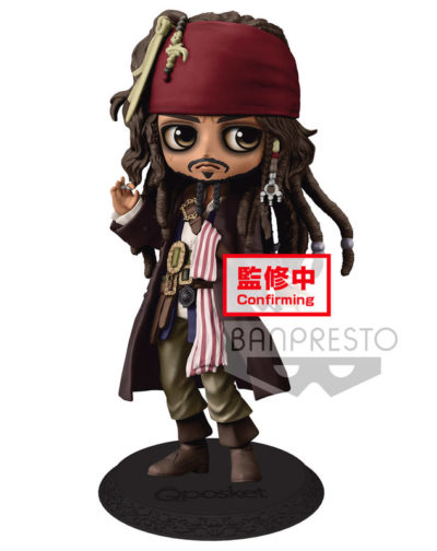 Figura Jack Sparrow Piratas del Caribe Disney Q Posket Banpresto