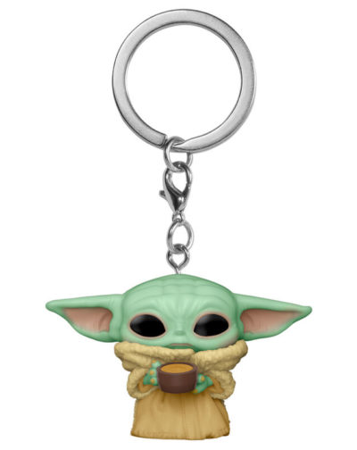 Llavero Funko Pocket POP Star Wars The Mandalorian Baby Yoda The Child with Cup