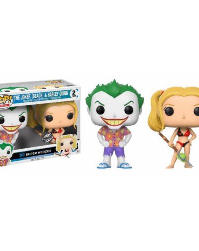 Funko Pop DC Suicide Squad The Joke & Harley Quinn Beach Exclusivo