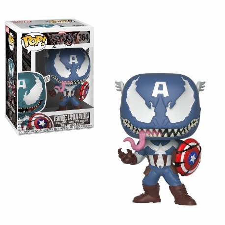 Funko Pop Marvel Capitan America Venomizado 1