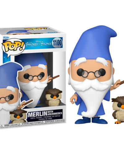 Funko POP Disney Merlin el Encantador Merlin with Archimedes